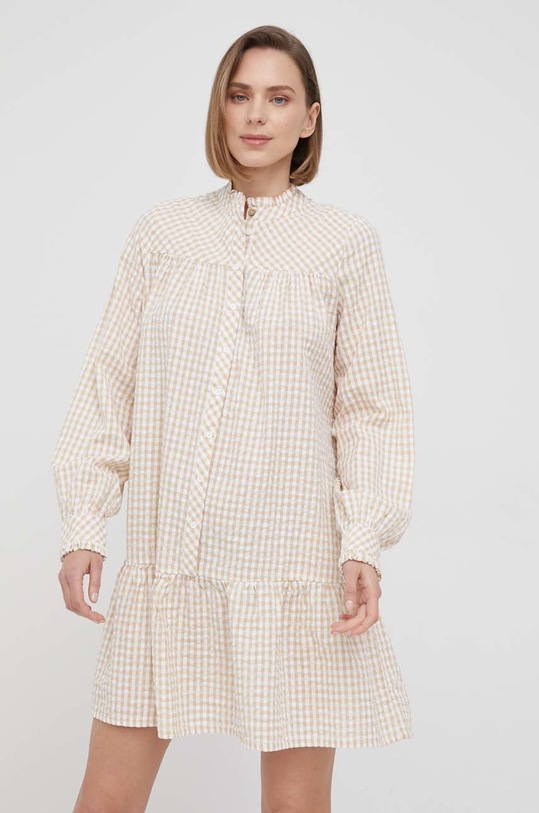 Pamučna haljina Y.A.S casual bež 26025714.CandiedGin