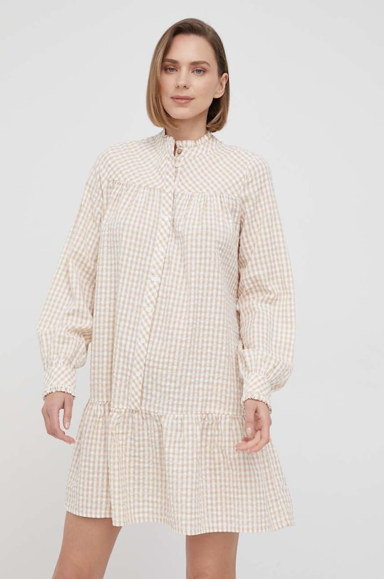 Pamučna haljina Y.A.S casual bež 26025714.CandiedGin