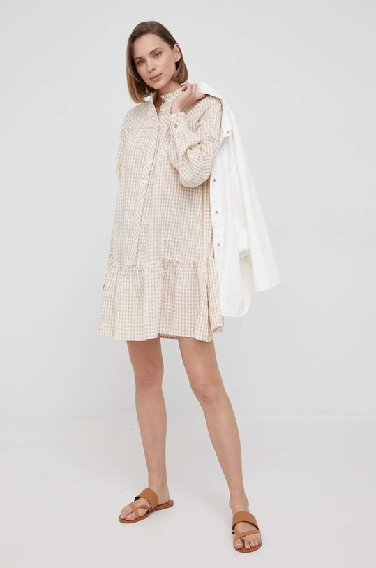 Pamučna haljina Y.A.S 26025714.CandiedGin bež SS22