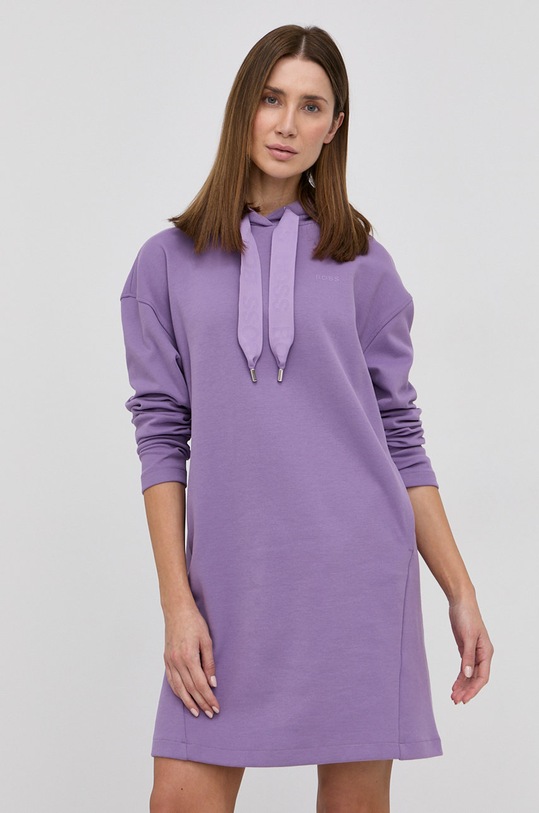 Šaty Boss pletenina fialová 50465547