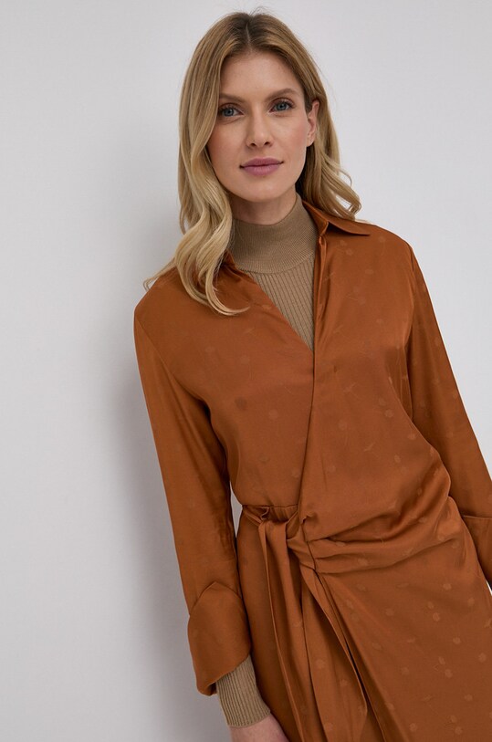 Samsoe Samsoe Sukienka brązowy F21400158