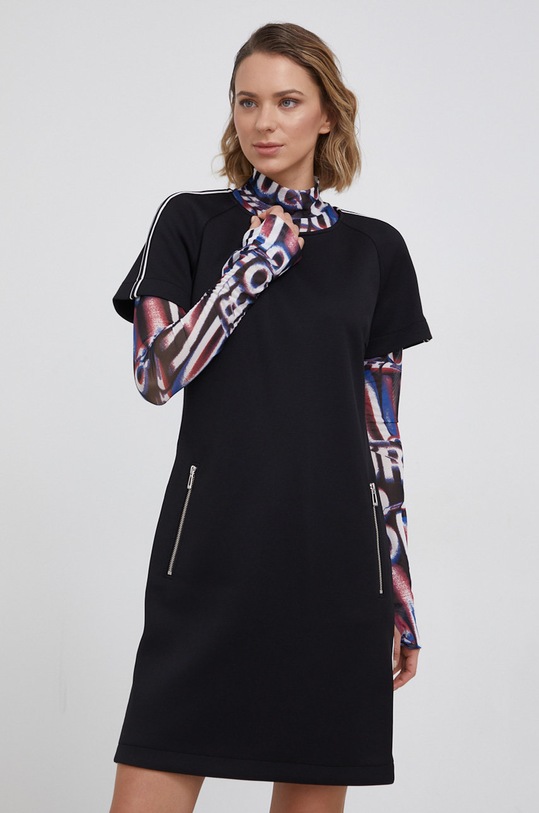 HUGO - Sukienka 50463207 z elastanem czarny 50463207