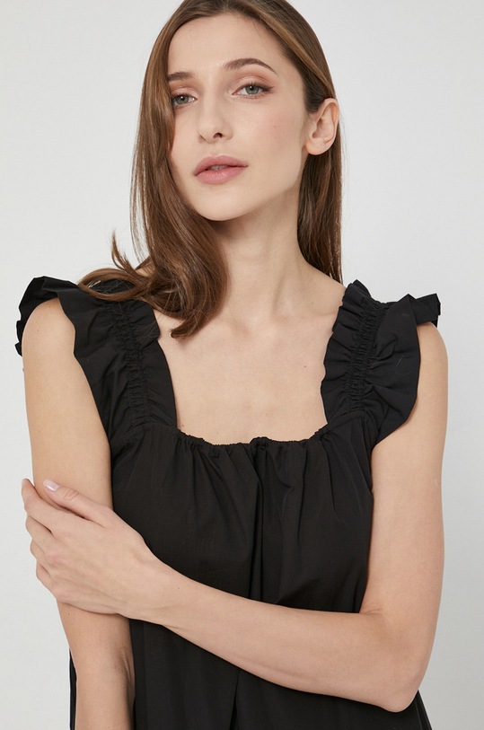 Samsoe Samsoe Sukienka bawełniana czarny F00002123