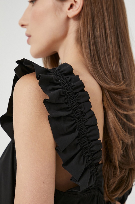 Samsoe Samsoe Sukienka bawełniana F00002123 czarny