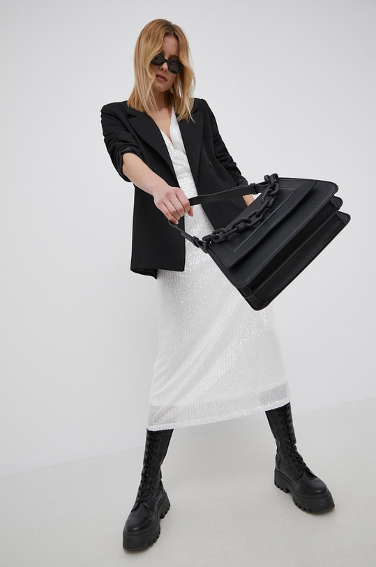 Vila sukienka szpic biały 14063021.CloudDance