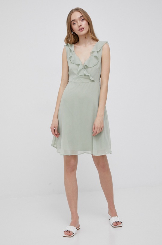 Рокля Vila 14071931.DesertSage зелен SS22