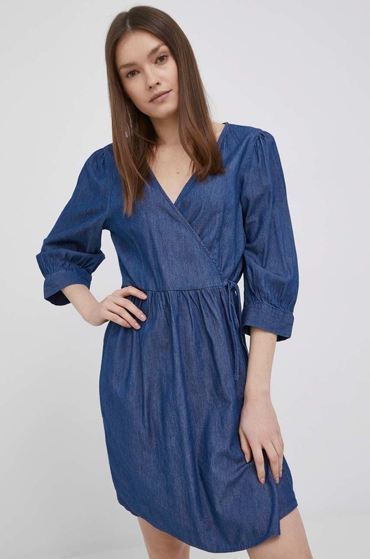 JDY sukienka jeansowa trzy czwarte niebieski 15245642.MediumBlue