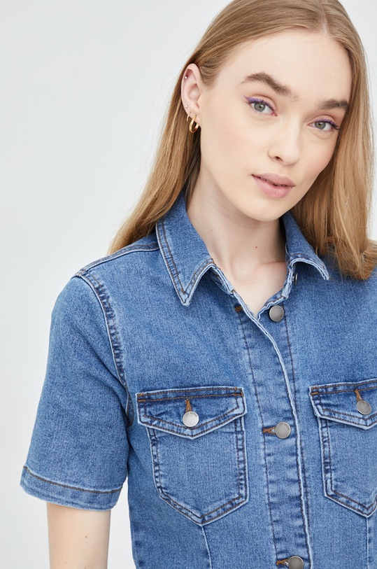 JDY sukienka jeansowa niebieski 15253173.MediumBlue