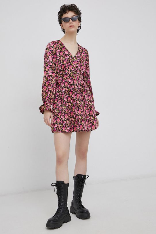 Платье Vero Moda узор розовый 10260491.VeryBerry