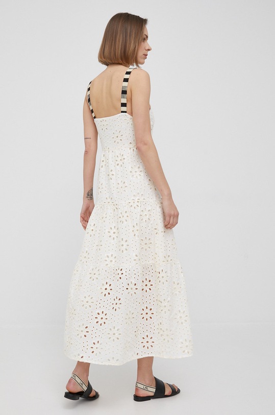 Odzież Desigual sukienka bawełniana 22SWVW05 22SWVW05 beżowy