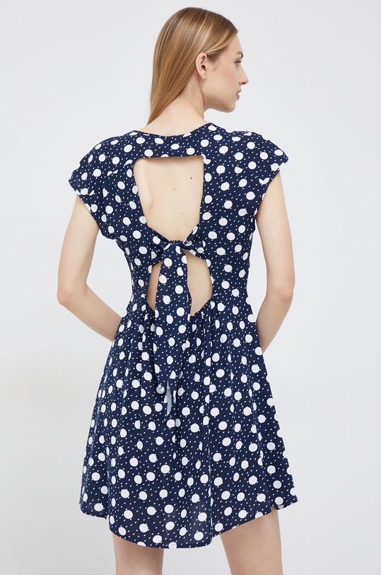 Odzież Vero Moda sukienka z domieszką lnu 10260353.NavyBlaze1 granatowy