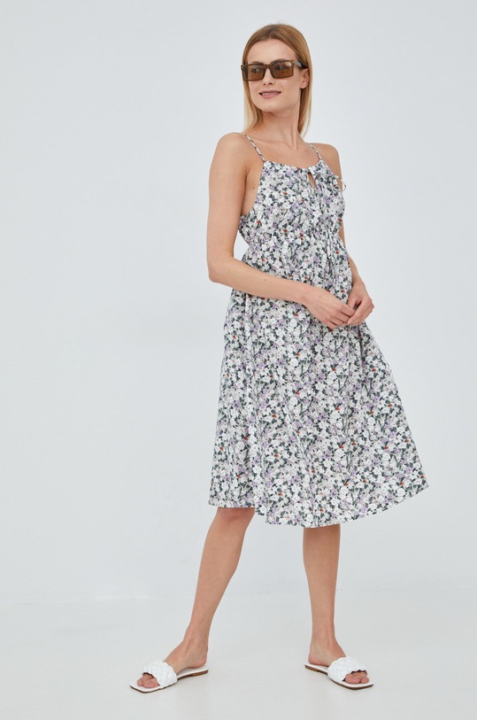 Vero Moda sukienka bawełniana 10260727.DesertSage szary SS22