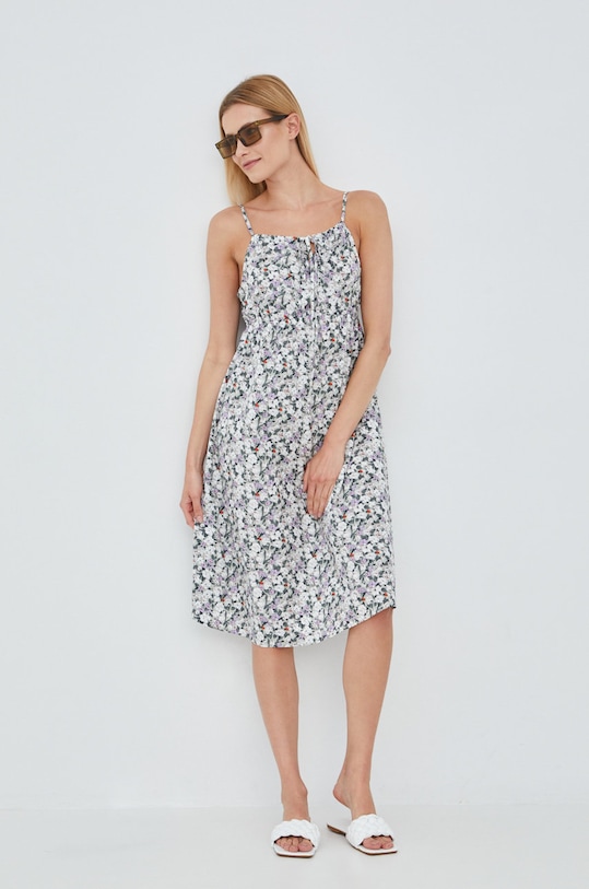 Vero Moda sukienka bawełniana szary 10260727.DesertSage