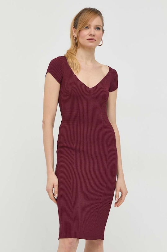 Φόρεμα Guess casual μπορντό W2RK46.Z2UK0
