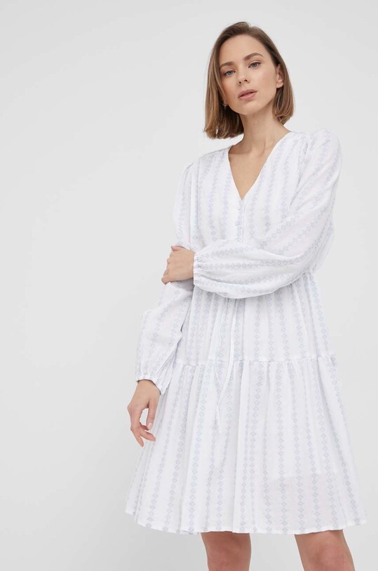 Y.A.S rochie din bumbac alb 26026359.StarWhite