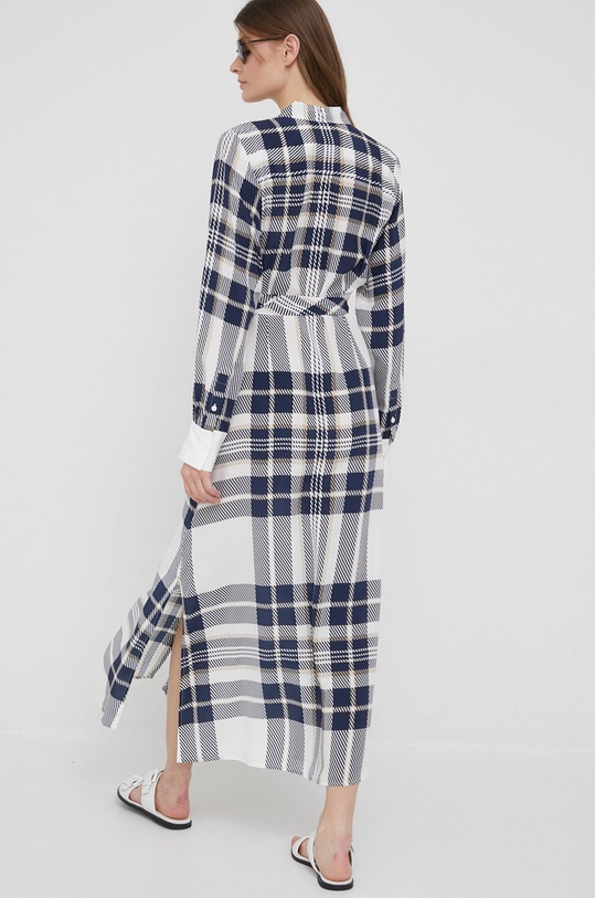 Odzież Tommy Hilfiger sukienka jedwabna ICON WW0WW35402.PPYY granatowy