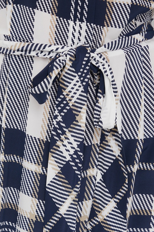 Tommy Hilfiger sukienka jedwabna ICON WW0WW35402.PPYY granatowy