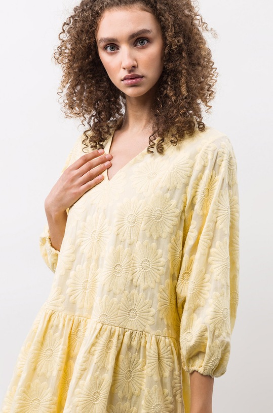 Ivy & Oak rochie din bumbac IO1122S7455 bej SS22