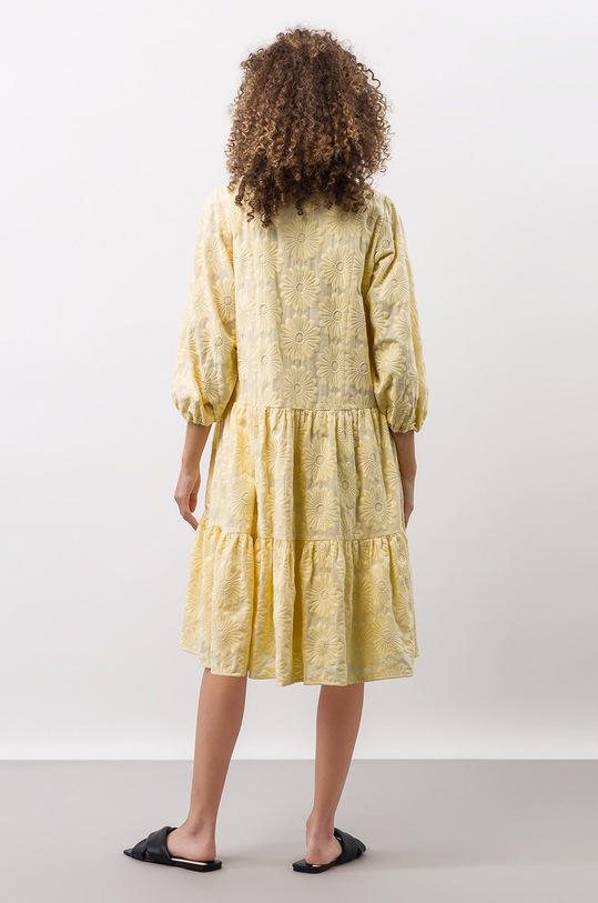 Ivy & Oak rochie din bumbac bej IO1122S7455