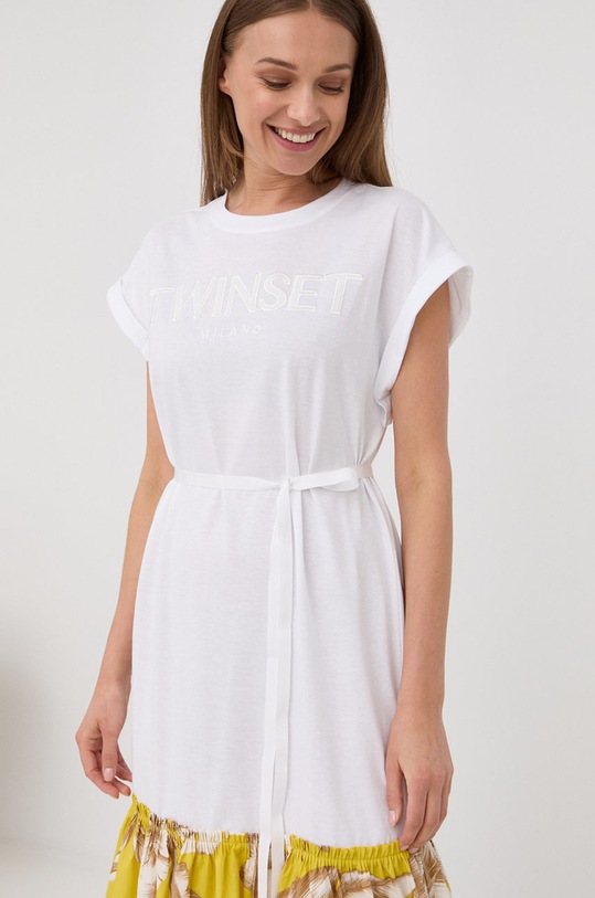 Twinset sukienka biały 221TT231A