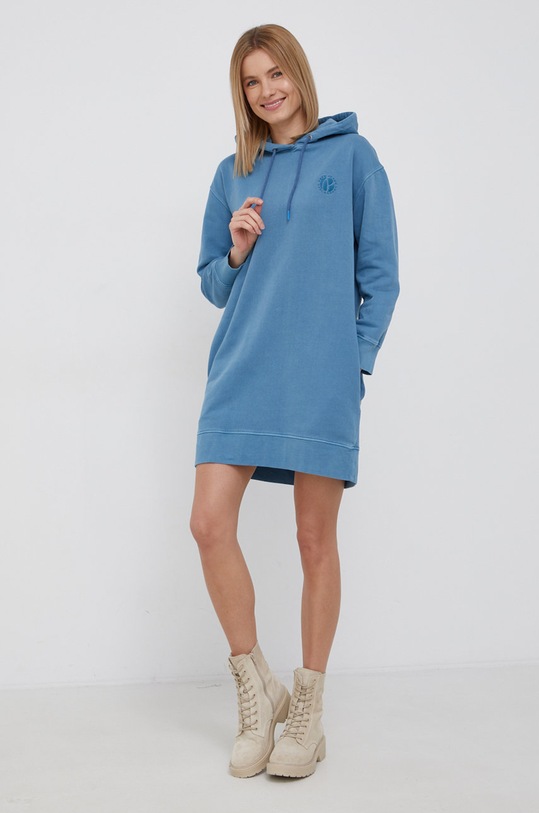 Bavlněné šaty Pepe Jeans Dana PL953003.568 fialová SS22