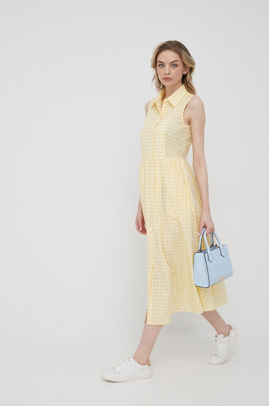 Bavlnené šaty Pennyblack žltá 32210622
