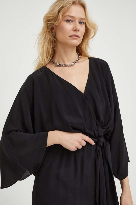 The Kooples sukienka czarny FROB24237K