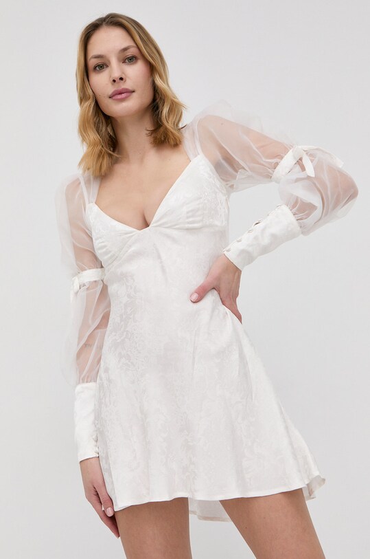 Šaty For Love & Lemons kvetinový biela CD2553.HO21
