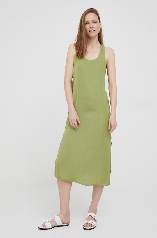 Pepe Jeans sukienka PEYTON PL953058.618 zielony SS22