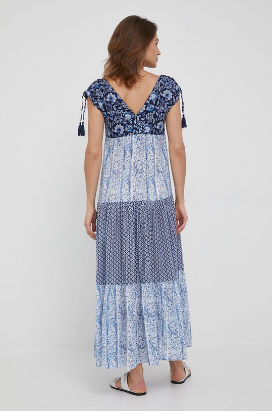 Pepe Jeans sukienka bawełniana MARIELLE PL953035.0AA niebieski SS22