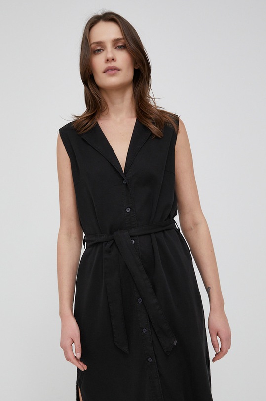 Šaty Pepe Jeans Maggie PL953067.999 čierna SS22
