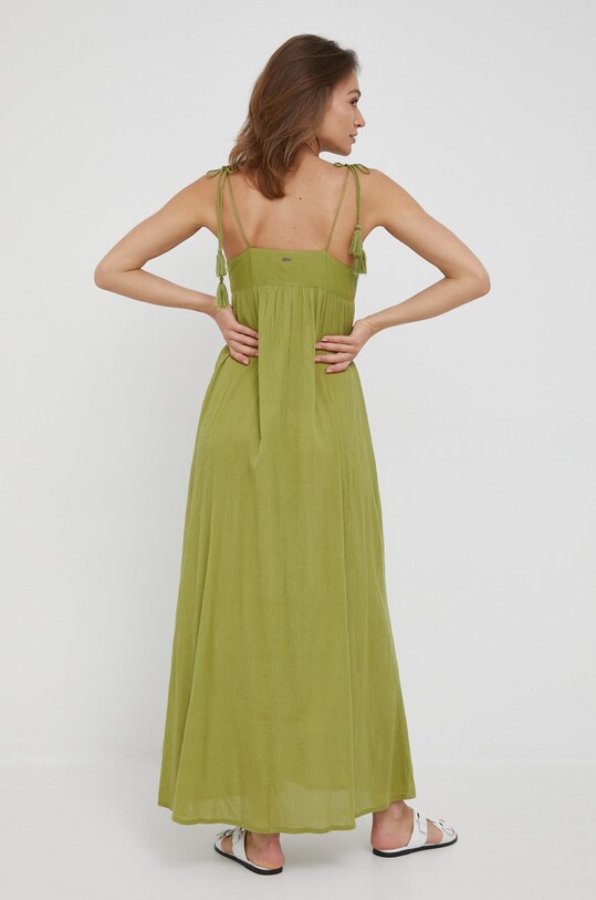 Odzież Pepe Jeans sukienka bawełniana LILOU PL953039.618 zielony