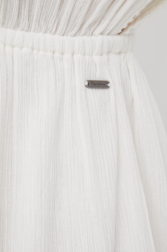 Pepe Jeans sukienka bawełniana KAIA PL953049.803 biały