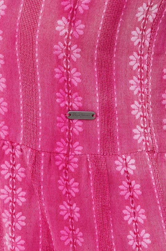 Pepe Jeans rochie din bumbac Pearl PL953059.422 violet