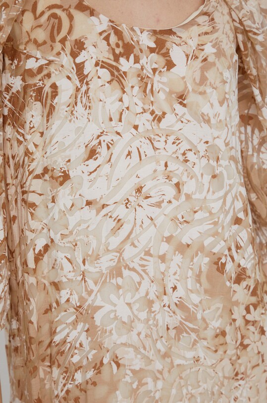 Šaty Sisley 49O6LV00H.64L béžová