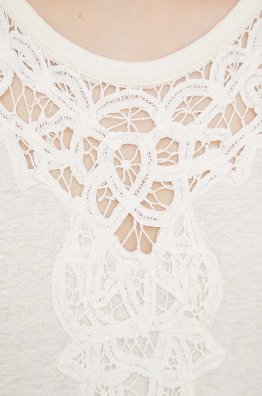 Haljina s dodatkom lana Superdry W8011061A.18C bež