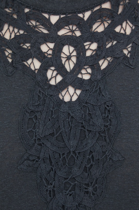 Haljina s dodatkom lana Superdry W8011061A.AFB siva