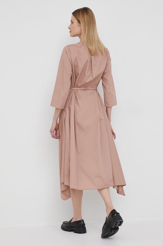 Хлопковое платье Dkny P2CB0M97 розовый SS22