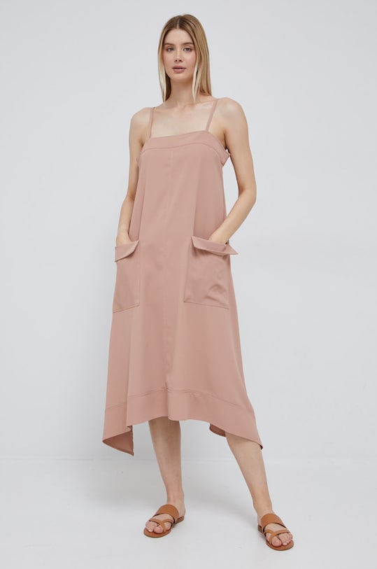 Dkny rochie midi bej P2CB6MA3
