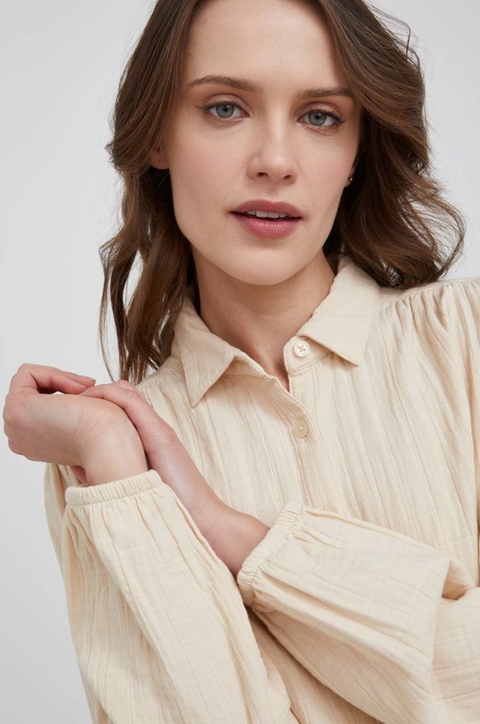 Bavlnené šaty United Colors of Benetton béžová 4FDTDV00H.1K9