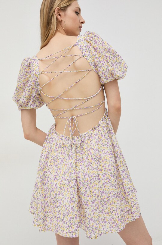 Одяг Бавовняна сукня Bardot 57898DB.SUMMERFLORAL фіолетовий