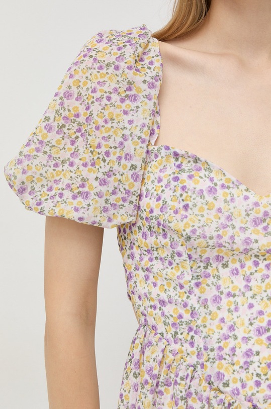 Хлопковое платье Bardot 57898DB.SUMMERFLORAL фиолетовой