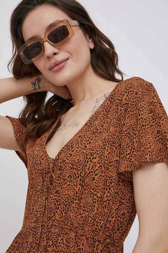 Billabong sukienka casual brązowy C3DR07BIP2