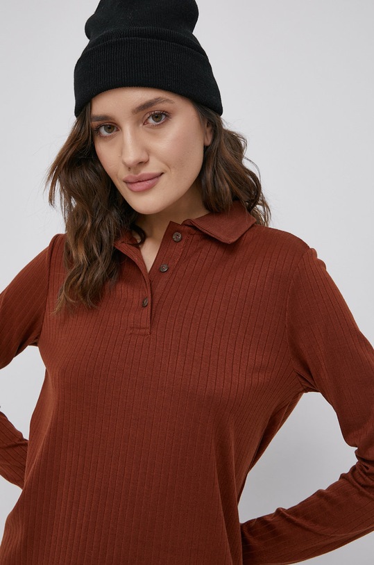 Vila sukienka brązowy 14074566.BurntHenna