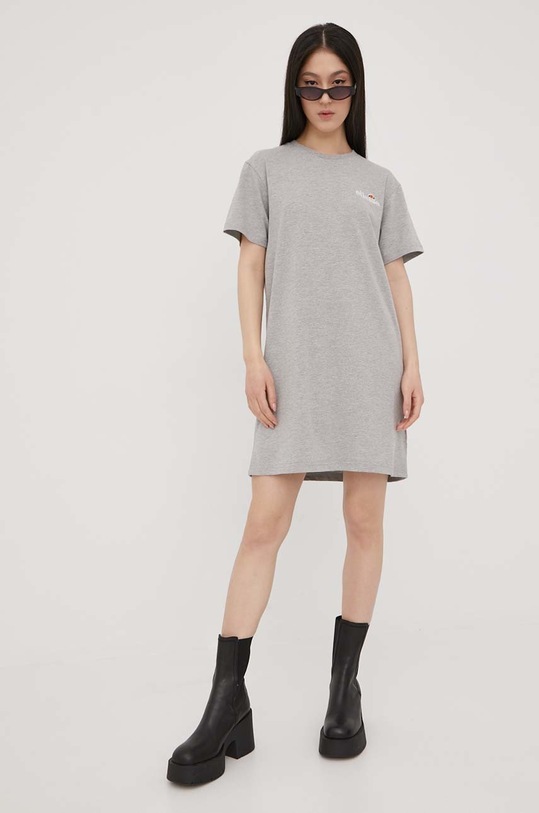 Ellesse sukienka bawełniana casual szary SGM14191