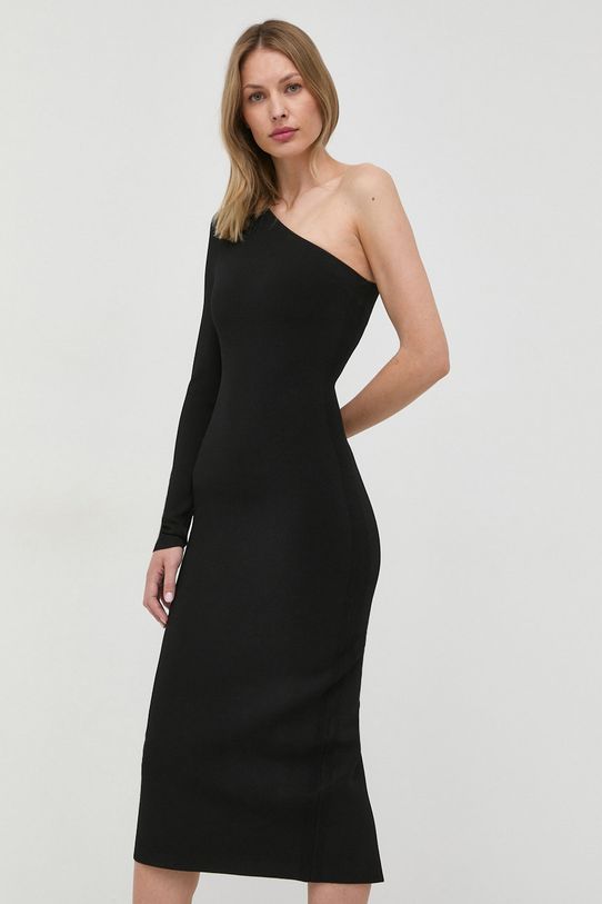 Φόρεμα Victoria Beckham με ελαστάν μαύρο 1222KDR003593A