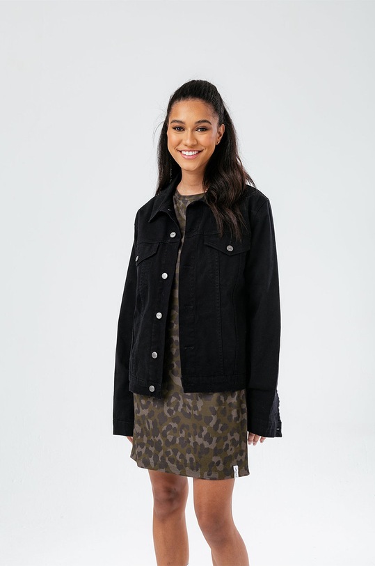 Hype sukienka bawełniana ZVLR.515 brązowy AA00