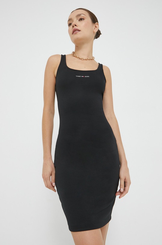 Šaty Tommy Jeans mini černá DW0DW12887.PPYY
