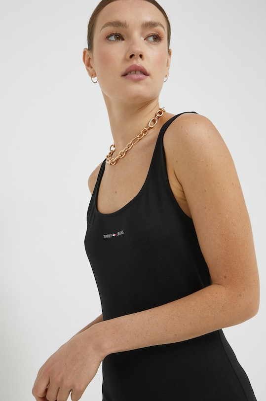 Šaty Tommy Jeans černá DW0DW12887.PPYY