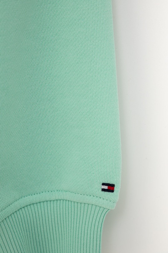 Fete Tommy Hilfiger rochie din bumbac pentru copii KG0KG06267.PPYY verde